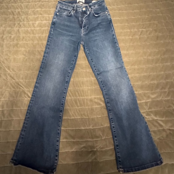 Frame Denim Denim - Frame Denim Light Blue Flare Jeans